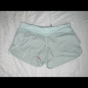 Mint Lululemon Speed Up Lined Shorts